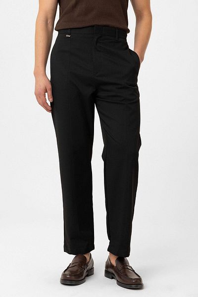 Antioch Men's Black Straight Fit Trousers