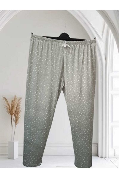 Beyza Plus Size Cotton Sleepwear Bottom