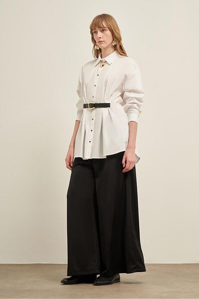 FTZ WOMEN Women's Shirt Pants Suit White 31037