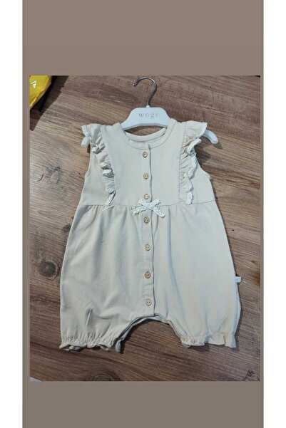 Wogi Basıc Dantelli Düğmeli Tulum