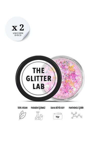 The Glitter Lab 2 Pieces Unicorn Disco Glitter – Advantageous Package
