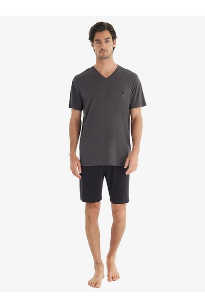 Blackspade Men's Pajama Set Anthracite 40703