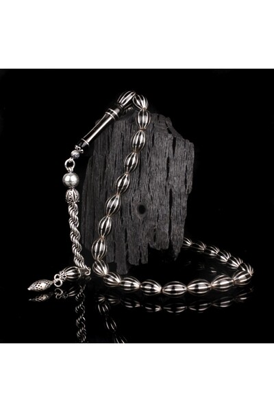 vogutima 12 شريحة بطيخ مقسمة إربوط أولتو ستون مسبحة صلاة 925 فضية مع شرابة