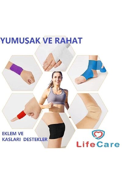 Life Care Kendine Yapışan Bandaj Siyah 5 Cm X 4,5 M Koban Bandaj