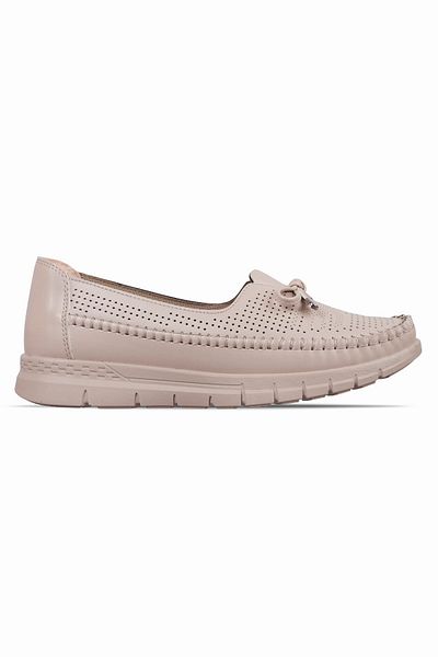 Lal Shoes & Bags Como Pantofi ocazionali pentru mamă cu fundă detaliată pentru femei - crem