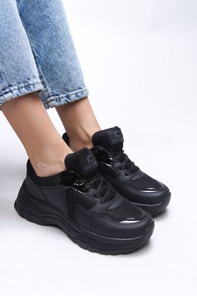 Riccon Černé Černé Dámské Sneakers0012140