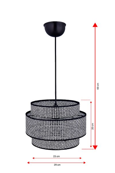 Emg DesiGn 3 Tier Rattan Cake - for Rooms (Bed, Living Room, Living Room Kitchen Hall)