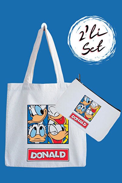 designedfy حقيبة قماش مقاومة للماء وحامل أقلام مجموعة مزايا مكونة من قطعتين