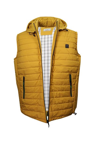tambattal Plus Size Padded Yellow Sports Vest