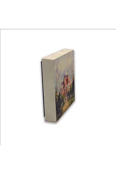 Sadrazam Magnet din piatră naturală imprimat Moscheea Hagia Sofia 5x5 Krt-3