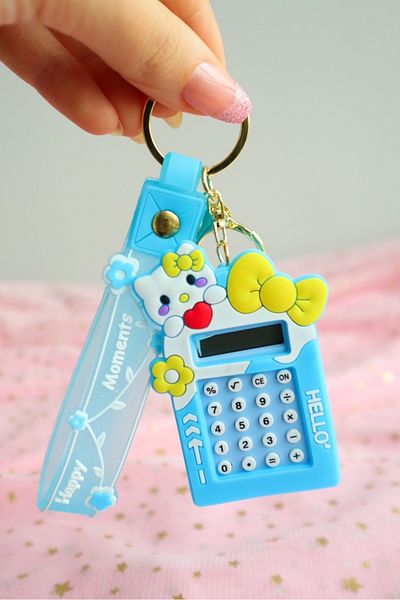 EFBUTİK Blue Kuromi Calculator Keychain