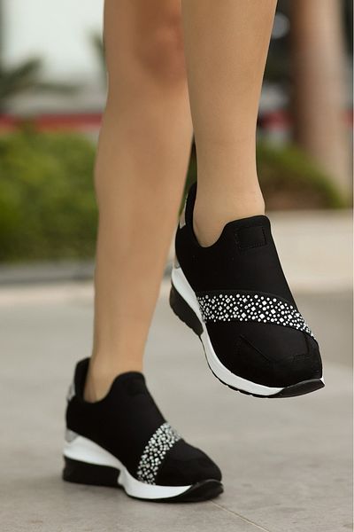 Mamito Ayakkabı Tyr 005 Stone Detailed High Sole Sports Shoes