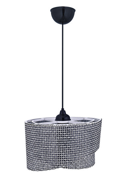 Emg DesiGn Elips 2 Katlı Kumaş Pasta Avize Çocuk Odası Yatak Odası Salon Mutfak Hol