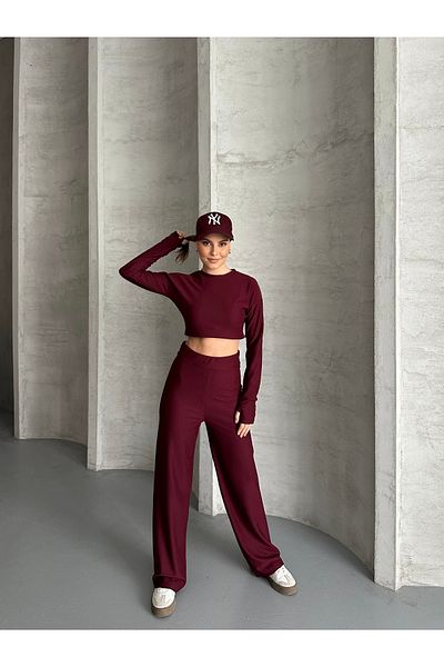 VOLT CLOTHİNG Damen-Finger-Crop-Anzug