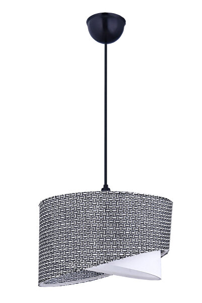 Emg DesiGn Elips 2 Katlı Kumaş Pasta Avize Çocuk Odası Yatak Odası Salon Mutfak Hol