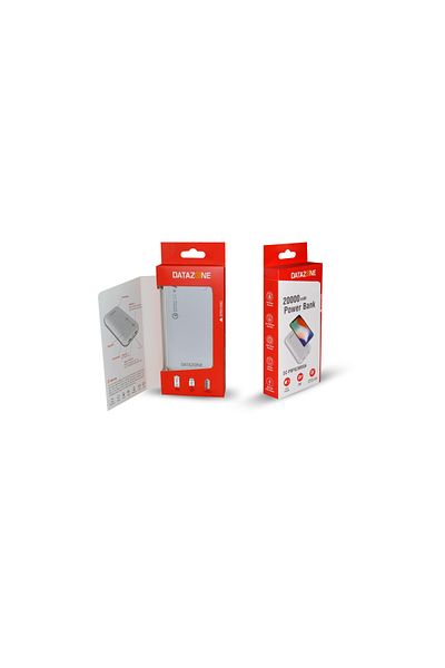 Datazone Power Bank Type C PD 20000mAh Quick charge 3.0, Portable Quick Charger QC3.0 18W white