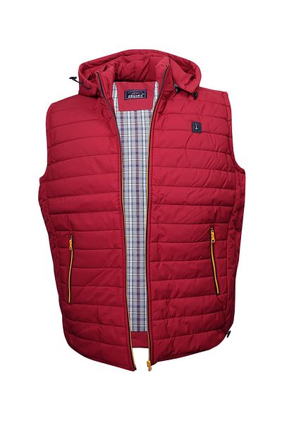 tambattal Large Size Padded Sport Vest - Claret Red