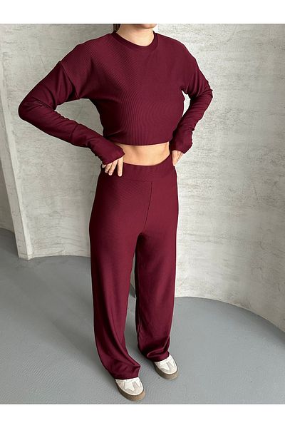 VOLT CLOTHİNG Damen-Finger-Crop-Anzug