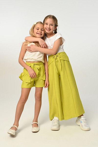 HAUSEkids 3-8 Years Old Macka Girl's Trousers Set - Ecru