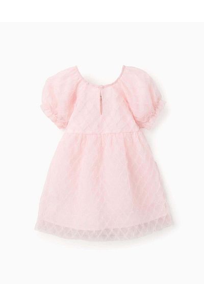 Ziddy Tulle Dress for Baby Girls, Light Pink