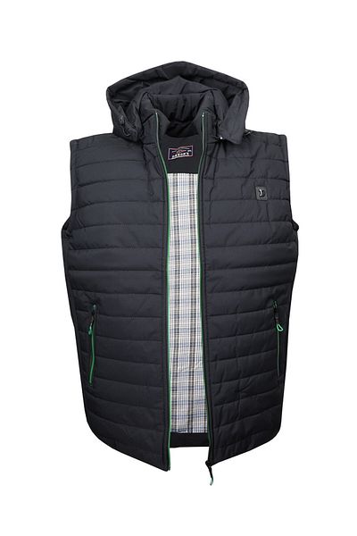 tambattal Plus Size Padded Black Sports Vest No Tech