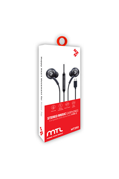 MTL Type-C Girişli Stereo Kulak İçi Silikonlu Kablolu Kulaklık MT292