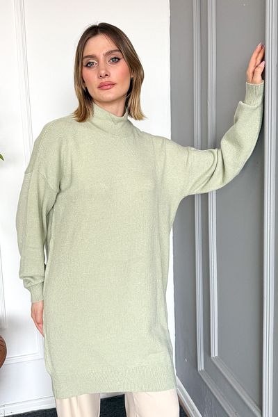 ModaPlaza Women's Turtleneck Knitwear Tunic 7271