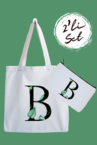 designedfy حقيبة قماش مقاومة للماء على شكل حرف B وحامل أقلام مجموعة مكونة من ...