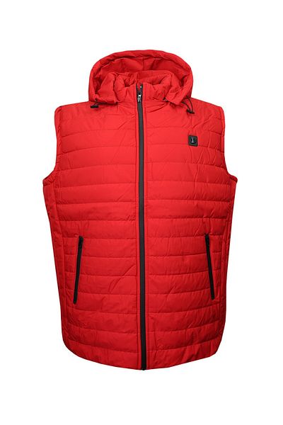 tambattal Plus Size Padded Red Sports Vest Decoran
