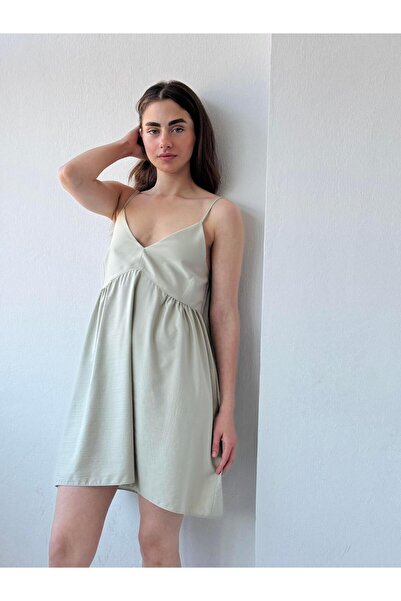 Retrobird Γυναικείο φόρεμα για νερό πράσινο Μίνι φόρεμα με λουράκι Ιουνίου