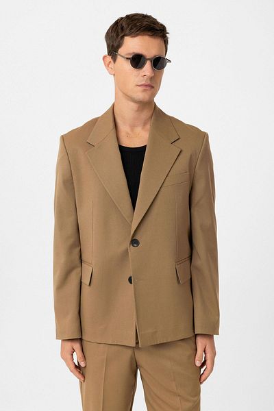 Antioch Camel Relax Fit Men's Blazer Jacket