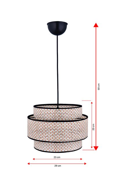 Emg DesiGn 3 Tier Rattan Cake - for Rooms (Bed, Living Room, Living Room Kitchen Hall)