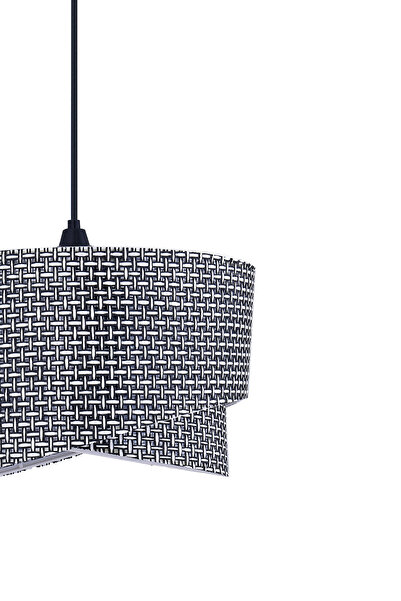 Emg DesiGn Elips 2 Katlı Kumaş Pasta Avize Çocuk Odası Yatak Odası Salon Mutfak Hol