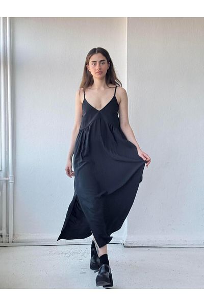 Retrobird June Design - Rochie de noapte din spate (Black Redness)