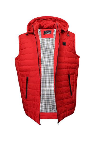 tambattal Plus Size Padded Red Sports Vest Decoran