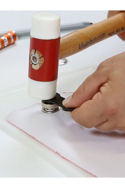 Klinkshop Number 26 Purple Eyelet Practice Apparatus with Hammer and 15 Pcs 11mm Eyelet Kit-Stainless Brass