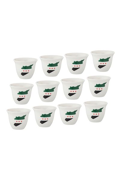 Dania A set of Arabic coffee cups, 12 pieces