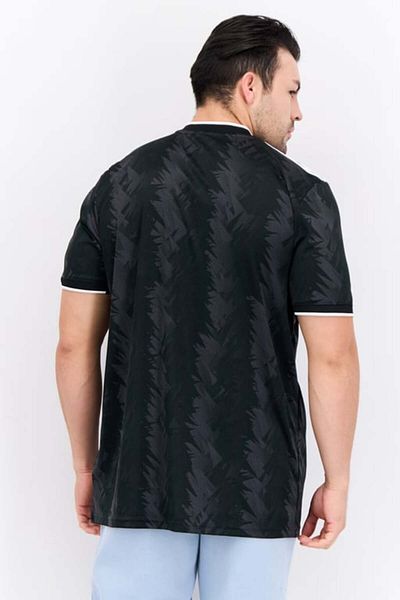 adidas Men Sportswear Fit Embroidered Logo Short Sleeves Training Jersey, Black Combo
