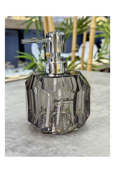 Doğudeko Luxury Glass Gönül Διανομέας Υγρού Σαπουνιού Smoked Acrylic V2