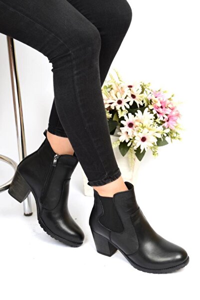 Scavia Ortho Pedic 7 Cm Heeled Leather Daily Boots