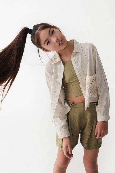 HAUSEkids 8-14 Years Old Pavlova Girl's 3-Piece Set - Khaki