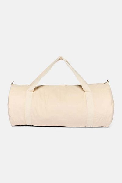 Esprit Men Brand Logo Duffle Bag 55 L x 37 H x 6 W cm, Beige
