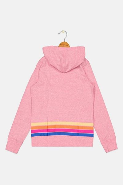 converse Kids Girl Sportswear Long Sleeve Outdoor Hooded Sweatshirt, Pink