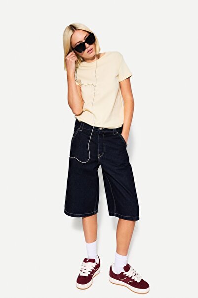 Bershka Short Sleeve Thick T-Shirt