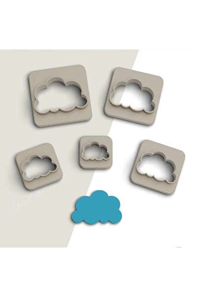 flament aşk Polymer Cloud Cut Clay Cut - Earrings and Pendant Molds, 5 Sizes,...