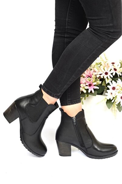 Scavia Ortho Pedic 7 Cm Heeled Leather Daily Boots