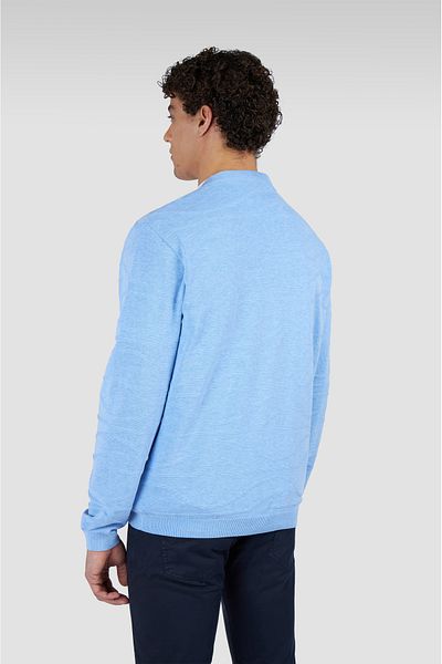 PAUL&SHARK Men's Brand Logo Long Sleeve Casual Blue Sweatshirt 25411519 -363