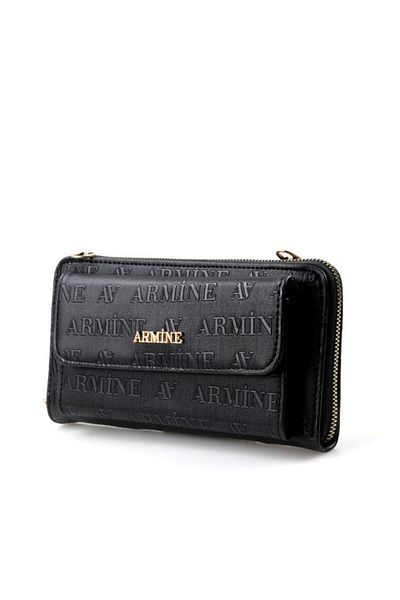 Armine Laser Printed 268 Model Cross Shoulder Strap Wallet Bag