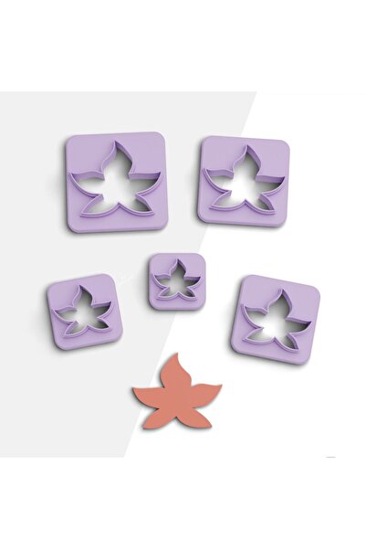 flament aşk Autumn Leaf Polymer Clay Cutting Mold, Earring Mold, Clay Mold, C...