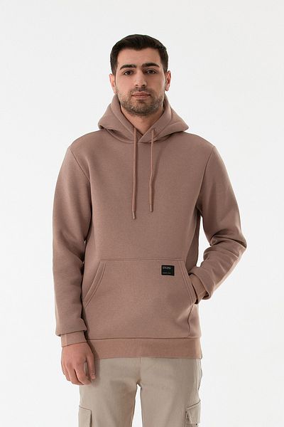 Fulla Moda Φούτερ με κουκούλα 3 κλωστών Basic Kangaroo Pocket